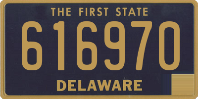 DE license plate 616970