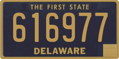 DE license plate 616977