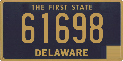 DE license plate 61698