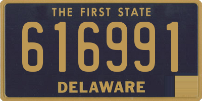DE license plate 616991