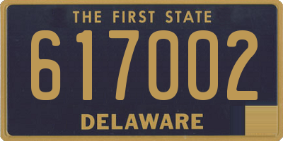 DE license plate 617002