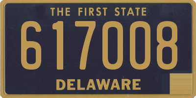 DE license plate 617008