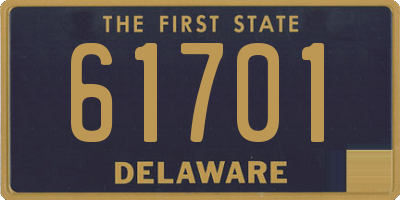 DE license plate 61701