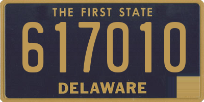 DE license plate 617010