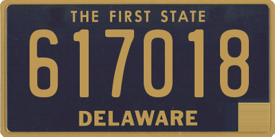 DE license plate 617018