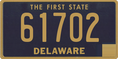 DE license plate 61702
