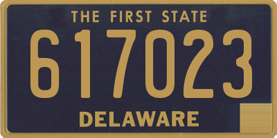 DE license plate 617023