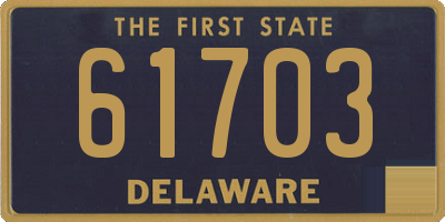 DE license plate 61703