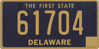 DE license plate 61704