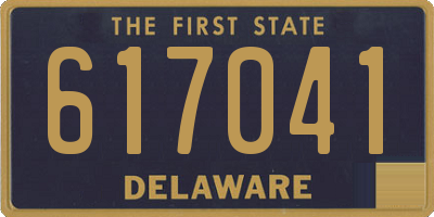 DE license plate 617041