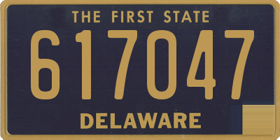 DE license plate 617047