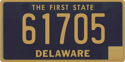 DE license plate 61705