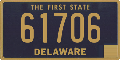 DE license plate 61706