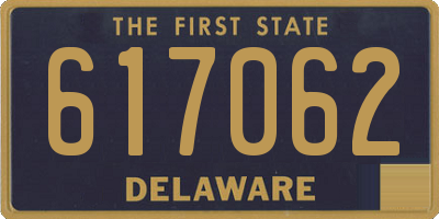 DE license plate 617062