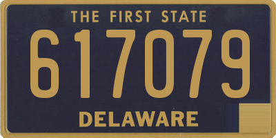 DE license plate 617079