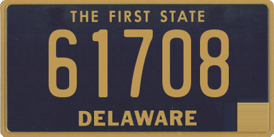 DE license plate 61708