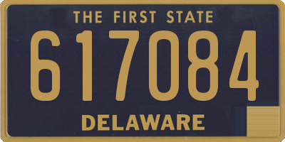 DE license plate 617084