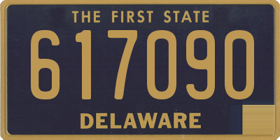 DE license plate 617090