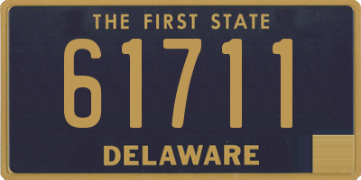 DE license plate 61711