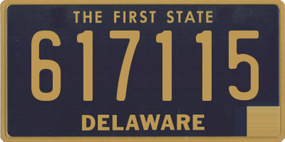 DE license plate 617115