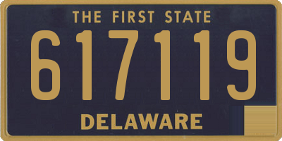 DE license plate 617119