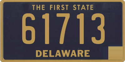 DE license plate 61713