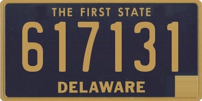 DE license plate 617131