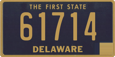 DE license plate 61714