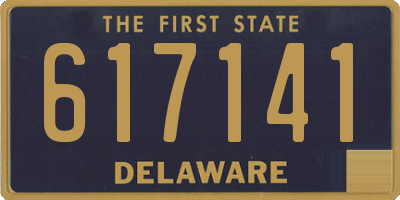 DE license plate 617141