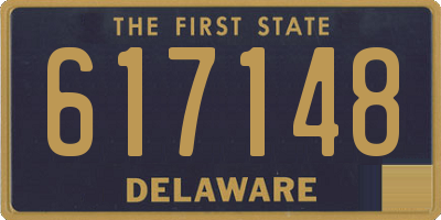 DE license plate 617148