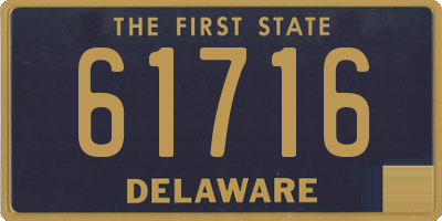 DE license plate 61716