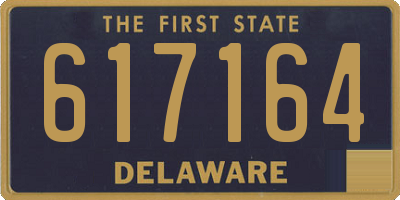 DE license plate 617164