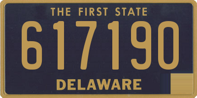 DE license plate 617190