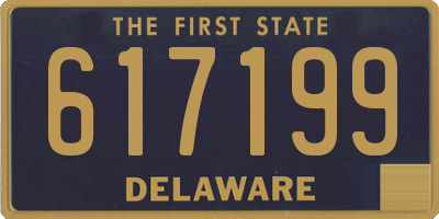 DE license plate 617199