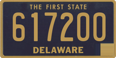 DE license plate 617200