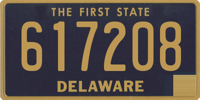 DE license plate 617208