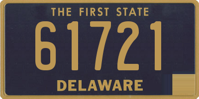 DE license plate 61721