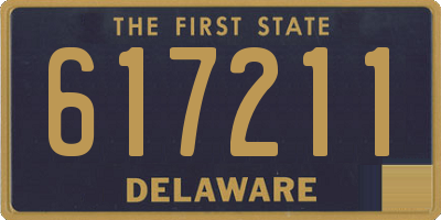 DE license plate 617211
