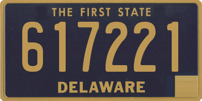 DE license plate 617221