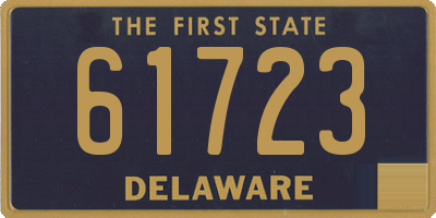 DE license plate 61723