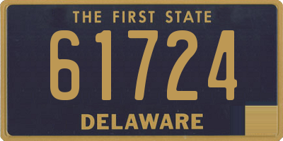 DE license plate 61724