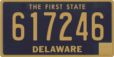 DE license plate 617246