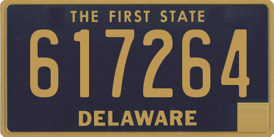 DE license plate 617264
