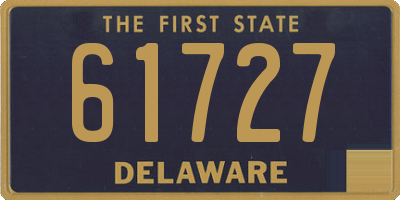 DE license plate 61727