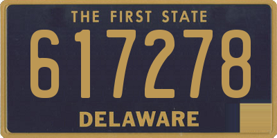 DE license plate 617278