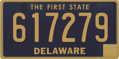 DE license plate 617279