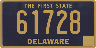 DE license plate 61728