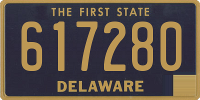 DE license plate 617280