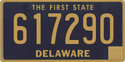 DE license plate 617290