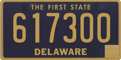 DE license plate 617300